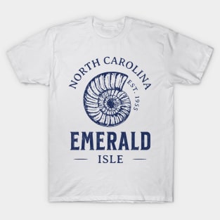 Emerald Isle, NC Summertime Vacationing Seashell T-Shirt